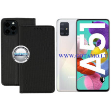 Samsung Galaxy A51 dėklai ir apsauginiai stiklai - Re-Grid magnetinis dėklas Samsung Galaxy A51 telefonui juodos spalvos
