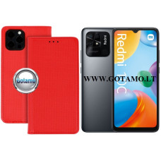 Re-Grid magnetinis dėklas Xiaomi Redmi 10C, Xiaomi Poco C40 telefonams raudonos spalvos Klaipėda | Telšiai | Plungė