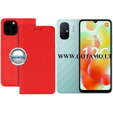 Re-Grid magnetinis dėklas Xiaomi Redmi 12C telefonui raudonos spalvos Vilnius | Kaunas | Telšiai