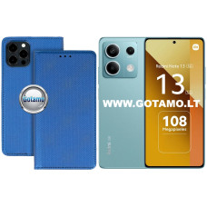 Re-Grid magnetinis dėklas Xiaomi Redmi Note 13 5G telefonui mėlynos spalvos Re-Grid magnetinis dėklas Xiaomi Redmi Note 13 5G telefonui mėlynos spalvos