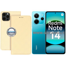 Re-Grid magnetinis dėklas Xiaomi Redmi Note 14 4G telefonui aukso spalvos