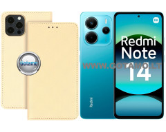 Re-Grid magnetinis dėklas Xiaomi Redmi Note 14 4G telefonui aukso spalvos