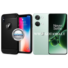 OnePlus Nord 3 dėklai ir apsauginiai stiklai - Siege dėklas nugarėlė OnePlus Nord 3 mobiliajam telefonui juodos spalvos