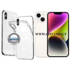Skin silikoninis dėklas 1MM storio Apple iPhone 14 telefonui Vilnius | Palanga | Plungė