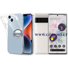 Google Pixel 6 Pro dėklai ir apsauginiai stiklai - Skin silikoninis dėklas 1MM storio Google Pixel 6 Pro telefonui