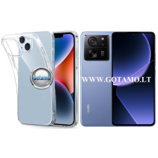 Skin silikoninis dėklas 1MM storio Xiaomi 13T, Xiaomi 13T Pro telefonui