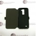 Slim Diary dėklas LG K8 mobiliesiems telefonams juodos spalvos