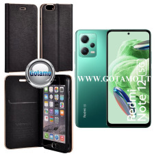 Xiaomi Redmi Note 12, Xiaomi Poco X5 dėklai ir apsauginiai stiklai - Vennus Diary magnetinis dėklas Xiaomi Redmi Note 12, Xiaomi Poco X5 telefonams juodos spalvos
