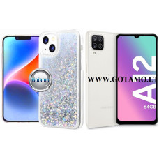 Waterfall3 dėklas nugarėlė Samsung Galaxy A12, Samsung Galaxy M12 telefonams sidabro spalvos Šiauliai | Klaipėda | Klaipėda