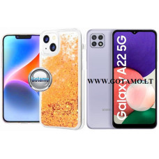 Waterfall3 dėklas nugarėlė Samsung Galaxy A22 5G telefonui aukso spalvos Plungė | Plungė | Plungė