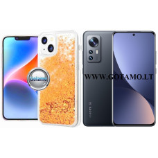 Waterfall3 dėklas nugarėlė Xiaomi 12, Xiaomi 12X, Xiaomi 12S telefonams aukso spalvos Telšiai | Kaunas | Šiauliai