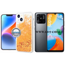 Waterfall3 dėklas nugarėlė Xiaomi Redmi 10C, Xiaomi Poco C40 telefonams aukso spalvos Šiauliai | Palanga | Kaunas