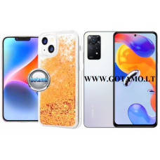 Xiaomi Redmi Note 11 Pro, Pro 5G, 12 Pro 4G dėklai ir apsauginiai stiklai - Waterfall3 dėklas nugarėlė Xiaomi Redmi Note 11 Pro, Xiaomi Redmi Note 11 Pro 5G, Xiaomi Redmi Note 12 Pro 4G telefonams aukso spalvos