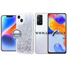 Xiaomi Redmi Note 11 Pro, Pro 5G, 12 Pro 4G dėklai ir apsauginiai stiklai - Waterfall3 dėklas nugarėlė Xiaomi Redmi Note 11 Pro, Xiaomi Redmi Note 11 Pro 5G, Xiaomi Redmi Note 12 Pro 4G telefonams sidabro spalvos