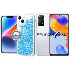 Xiaomi Redmi Note 11 Pro, Pro 5G, 12 Pro 4G dėklai ir apsauginiai stiklai - Waterfall3 dėklas nugarėlė Xiaomi Redmi Note 11 Pro, Xiaomi Redmi Note 11 Pro 5G, Xiaomi Redmi Note 12 Pro 4G telefonams žydros spalvos