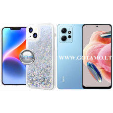 Waterfall3 dėklas nugarėlė Xiaomi Redmi Note 12 4G telefonui sidabro spalvos Klaipėda | Šiauliai | Telšiai