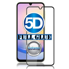Samsung Galaxy A25 dėklai ir apsauginiai stiklai - Apsauga ekranui gaubtas grūdintas stiklas Samsung Galaxy A25 mobiliajam telefonui juodos spalvos 5D pilnas padengimas klijais