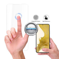 Apsauga ekranui grūdintas stiklas Samsung Galaxy S24 mobiliajam telefonui palaikantis atrakinimą antspaudu
