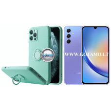 B-Hold dėklas nugarėlė Samsung Galaxy A34 mobiliajam telefonui mėtinės spalvos