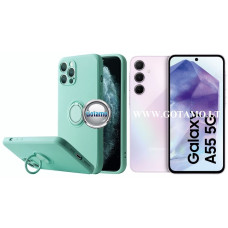 Samsung Galaxy A55 dėklai ir apsauginiai stiklai - B-Hold dėklas nugarėlė Samsung Galaxy A55 mobiliajam telefonui mėtinės spalvos
