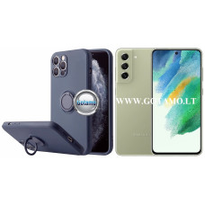 Samsung Galaxy S21 FE 5G dėklai ir apsauginiai stiklai - B-Hold dėklas nugarėlė Samsung Galaxy S21 FE 5G mobiliajam telefonui tamsiai mėlynos spalvos