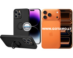 B-Hold Plus dėklas nugarėlė Apple iPhone 17 Pro Max telefonui juodos spalvos B-Hold Plus dėklas nugarėlė Apple iPhone 17 Pro Max telefonui juodos spalvos