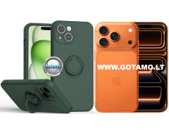 B-Hold Plus dėklas nugarėlė Apple iPhone 17 Pro telefonui tamsiai žalios spalvos B-Hold Plus dėklas nugarėlė Apple iPhone 17 Pro telefonui tamsiai žalios spalvos
