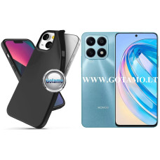 Honor X8a dėklai ir apsauginiai stiklai - B-matte dėklas nugarėlė Honor X8a mobiliajam telefonui juodos spalvos