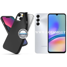 Samsung Galaxy A05s dėklai ir apsauginiai stiklai - B-matte dėklas nugarėlė Samsung Galaxy A05s mobiliajam telefonui juodos spalvos