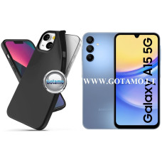 Samsung Galaxy A15, Samsung Galaxy A15 5G dėklai ir apsauginiai stiklai - B-matte dėklas nugarėlė Samsung Galaxy A15, Samsung Galaxy A15 5G mobiliesiems telefonams juodos spalvos