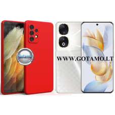 Honor 90 dėklai ir apsauginiai stiklai - B-matte Pro dėklas nugarėlė Honor 90 mobiliajam telefonui raudonos spalvos