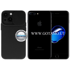 Apple iPhone 7 Plus 8 Plus dėklai ir apsauginiai stiklai - B-Private dėklas nugarėlė Apple iPhone 7 Plus, Apple iPhone 8 Plus mobiliesiems telefonams juodos spalvos