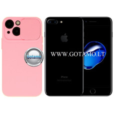 Apple iPhone 7 Plus 8 Plus dėklai ir apsauginiai stiklai - B-Private dėklas nugarėlė Apple iPhone 7 Plus, Apple iPhone 8 Plus mobiliesiems telefonams rožinės spalvos