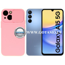 B-Private dėklas nugarėlė Samsung Galaxy A15, Samsung Galaxy A15 5G mobiliesiems telefonams rožinės spalvos