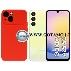 Samsung Galaxy A25 dėklai ir apsauginiai stiklai - B-Private dėklas nugarėlė Samsung Galaxy A25 mobiliajam telefonui raudonos spalvos