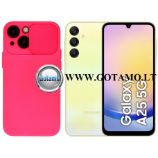 Samsung Galaxy A25 dėklai ir apsauginiai stiklai - B-Private dėklas nugarėlė Samsung Galaxy A25 mobiliajam telefonui ryškiai rožinės spalvos