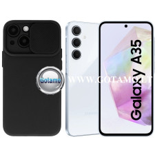Samsung Galaxy A35 dėklai ir apsauginiai stiklai - B-Private dėklas nugarėlė Samsung Galaxy A35 mobiliajam telefonui juodos spalvos