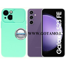 Samsung Galaxy S23 FE dėklai ir apsauginiai stiklai - B-Private dėklas nugarėlė Samsung Galaxy S23 FE mobiliajam telefonui mėtinės spalvos