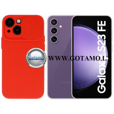 B-Private dėklas nugarėlė Samsung Galaxy S23 FE mobiliajam telefonui raudonos spalvos