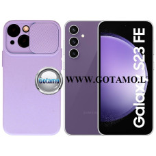 B-Private dėklas nugarėlė Samsung Galaxy S23 FE mobiliajam telefonui šviesiai violetinės (levandų) spalvos