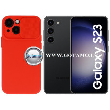 Samsung Galaxy S23 dėklai ir apsauginiai stiklai - B-Private dėklas nugarėlė Samsung Galaxy S23 mobiliajam telefonui raudonos spalvos