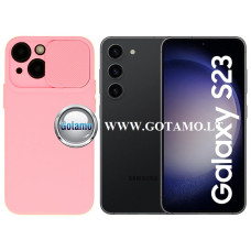 Samsung Galaxy S23 dėklai ir apsauginiai stiklai - B-Private dėklas nugarėlė Samsung Galaxy S23 mobiliajam telefonui rožinės spalvos