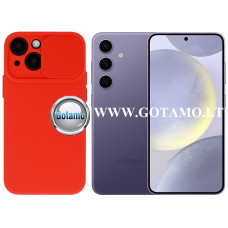 Samsung Galaxy S24 dėklai ir apsauginiai stiklai - B-Private dėklas nugarėlė Samsung Galaxy S24 mobiliajam telefonui raudonos spalvos