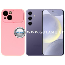 Samsung Galaxy S24 dėklai ir apsauginiai stiklai - B-Private dėklas nugarėlė Samsung Galaxy S24 mobiliajam telefonui rožinės spalvos