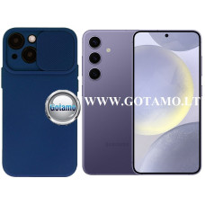 Samsung Galaxy S24 dėklai ir apsauginiai stiklai - B-Private dėklas nugarėlė Samsung Galaxy S24 mobiliajam telefonui tamsiai mėlynos spalvos