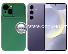 B-Private dėklas nugarėlė Samsung Galaxy S24 mobiliajam telefonui tamsiai žalios spalvos