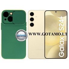 B-Private dėklas nugarėlė Samsung Galaxy S24+ (S24 Plus) mobiliajam telefonui tamsiai žalios spalvos