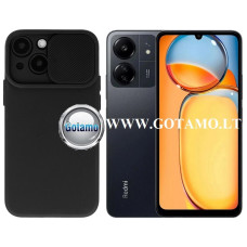 Xiaomi Redmi 13C, 13C 5G, Xiaomi Poco C65 dėklai ir apsauginiai stiklai - B-Private dėklas nugarėlė Xiaomi Redmi 13C, Xiaomi Redmi 13C 5G, Xiaomi Poco C65 mobiliesiems telefonams juodos spalvos