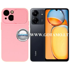 Xiaomi Redmi 13C, 13C 5G, Xiaomi Poco C65 dėklai ir apsauginiai stiklai - B-Private dėklas nugarėlė Xiaomi Redmi 13C, Xiaomi Redmi 13C 5G, Xiaomi Poco C65 mobiliesiems telefonams rožinės spalvos
