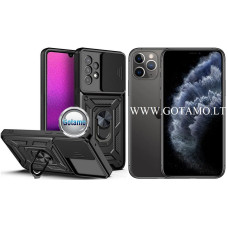 Apple iPhone 11 Pro dėklai ir apsauginiai stiklai - B-Ultra dėklas nugarėlė šarvai Apple iPhone 11 Pro mobiliajam telefonui juodos spalvos